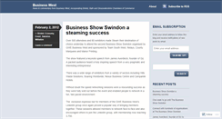 Desktop Screenshot of businesswest.wordpress.com
