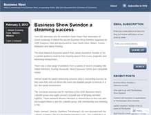 Tablet Screenshot of businesswest.wordpress.com