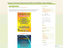 Tablet Screenshot of kongrespendidikan.wordpress.com