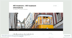 Desktop Screenshot of hivtreatments.wordpress.com