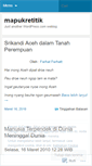 Mobile Screenshot of mapukretitik.wordpress.com