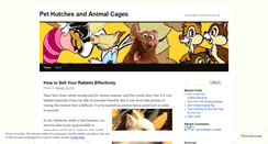 Desktop Screenshot of pethutchesandanimalcages.wordpress.com
