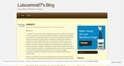 Desktop Screenshot of luiscarrera07.wordpress.com