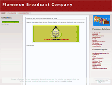 Tablet Screenshot of flamencobroadcastcompany.wordpress.com