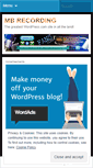 Mobile Screenshot of mbrecording.wordpress.com