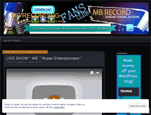 Tablet Screenshot of mbrecording.wordpress.com