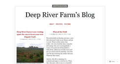 Desktop Screenshot of deepriverfarm.wordpress.com