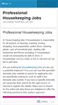 Mobile Screenshot of housekeepingjobsinfo.wordpress.com