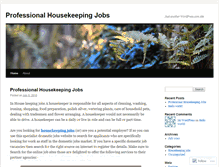 Tablet Screenshot of housekeepingjobsinfo.wordpress.com