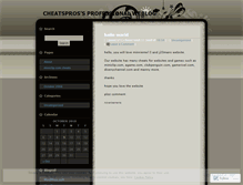 Tablet Screenshot of cheatspros.wordpress.com