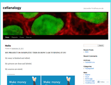 Tablet Screenshot of cellanalogy.wordpress.com