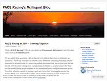 Tablet Screenshot of paceracing.wordpress.com