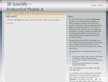 Tablet Screenshot of 3bscientific.wordpress.com