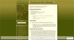 Desktop Screenshot of dominantdiva.wordpress.com