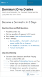 Mobile Screenshot of dominantdiva.wordpress.com