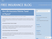 Tablet Screenshot of freeinsuranceblog.wordpress.com