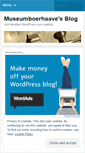 Mobile Screenshot of museumboerhaave.wordpress.com