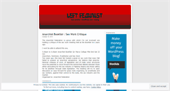 Desktop Screenshot of leftfeminist.wordpress.com