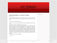 Tablet Screenshot of leftfeminist.wordpress.com