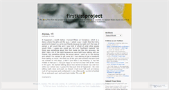 Desktop Screenshot of firstkissproject.wordpress.com