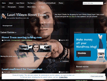 Tablet Screenshot of lauriylonenstreeteam.wordpress.com