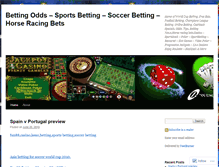 Tablet Screenshot of bettingodds88.wordpress.com