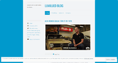 Desktop Screenshot of lumilued.wordpress.com