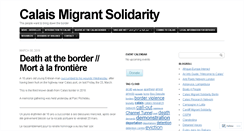 Desktop Screenshot of calaismigrantsolidarity.wordpress.com