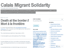 Tablet Screenshot of calaismigrantsolidarity.wordpress.com