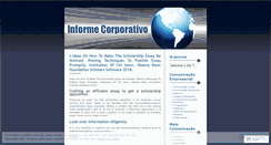 Desktop Screenshot of informecorporativo.wordpress.com