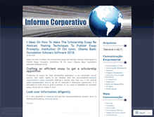 Tablet Screenshot of informecorporativo.wordpress.com