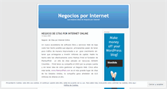 Desktop Screenshot of negocioporinternet.wordpress.com