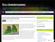 Tablet Screenshot of ecounderstanding.wordpress.com