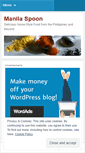 Mobile Screenshot of manilaspoon.wordpress.com