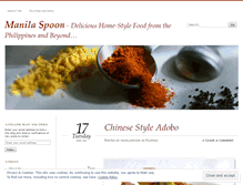 Tablet Screenshot of manilaspoon.wordpress.com