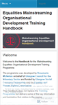 Mobile Screenshot of equalitymainstreaming.wordpress.com