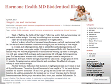 Tablet Screenshot of hormonehealthmd.wordpress.com