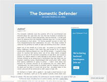 Tablet Screenshot of domesticdefender.wordpress.com