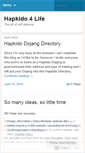 Mobile Screenshot of hapkido4life.wordpress.com