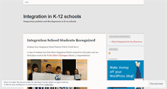 Desktop Screenshot of mnschoolintegration.wordpress.com