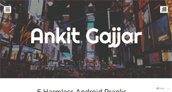Desktop Screenshot of ankit456.wordpress.com