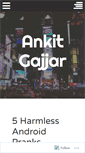 Mobile Screenshot of ankit456.wordpress.com