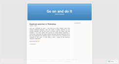 Desktop Screenshot of goonanddoit.wordpress.com
