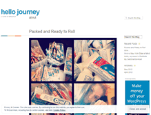 Tablet Screenshot of hellojourney.wordpress.com