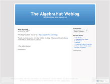 Tablet Screenshot of algebrahut.wordpress.com