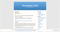 Desktop Screenshot of brazenblade.wordpress.com