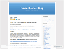 Tablet Screenshot of brazenblade.wordpress.com