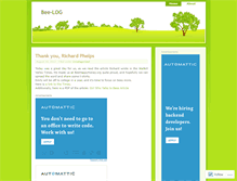 Tablet Screenshot of beehappybuzz.wordpress.com