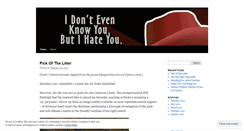 Desktop Screenshot of hatetheplayernotthegame.wordpress.com