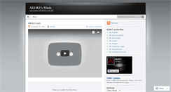 Desktop Screenshot of aki4k1music.wordpress.com